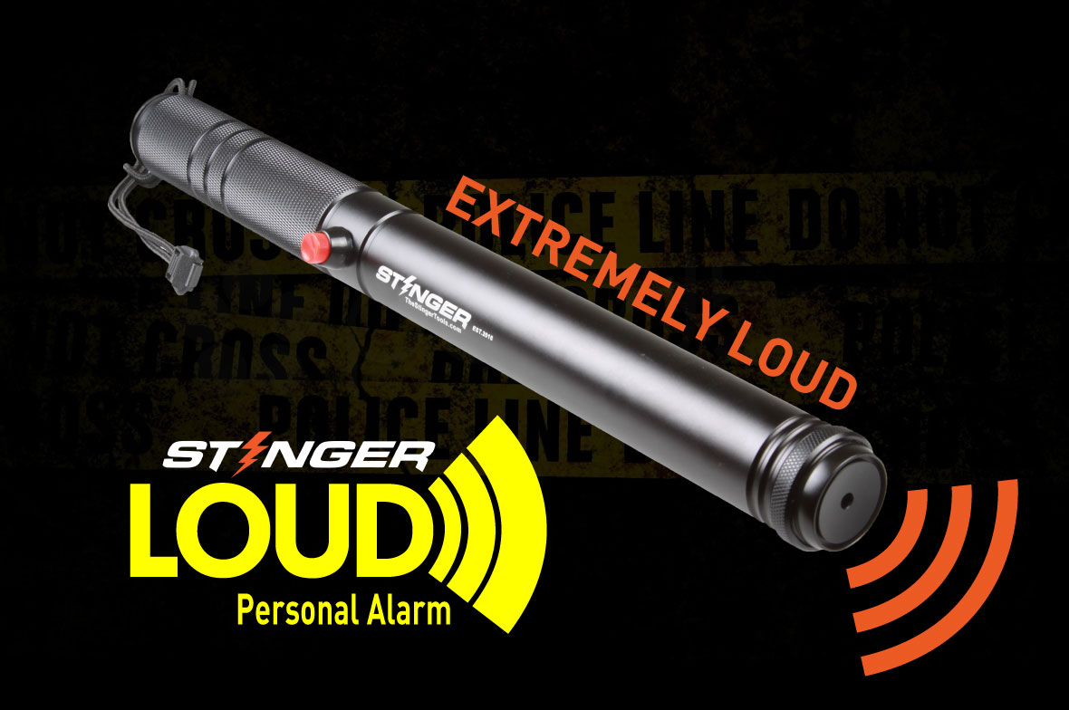 Stinger Loud Personal Alarm Emergency Tool, Safety Alarm, Glass Breaker, Original Design in USA