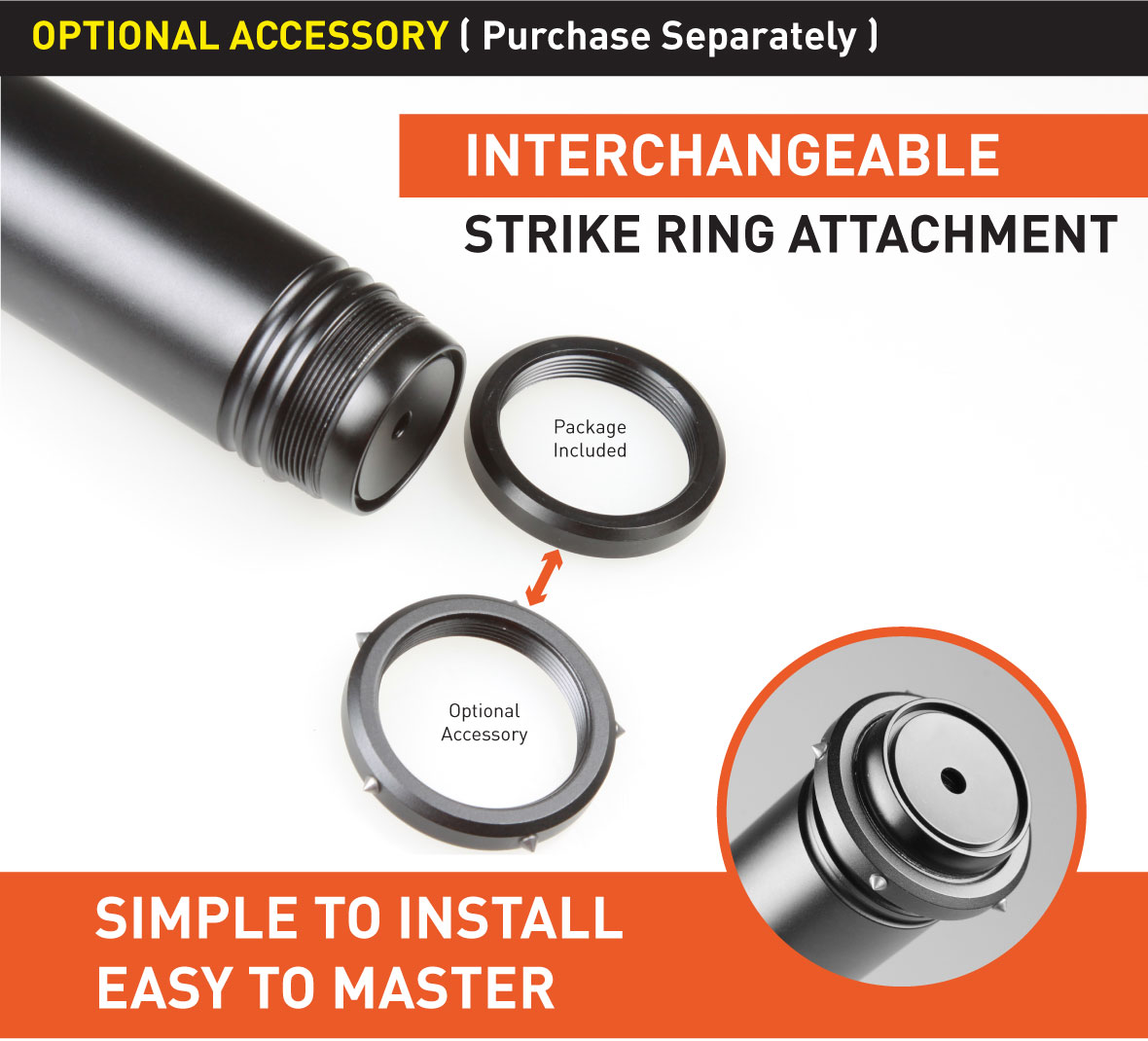 Stinger Loud Personal Alarm Emergency Tool, Safety Alarm, Glass Breaker, Original Design in USA