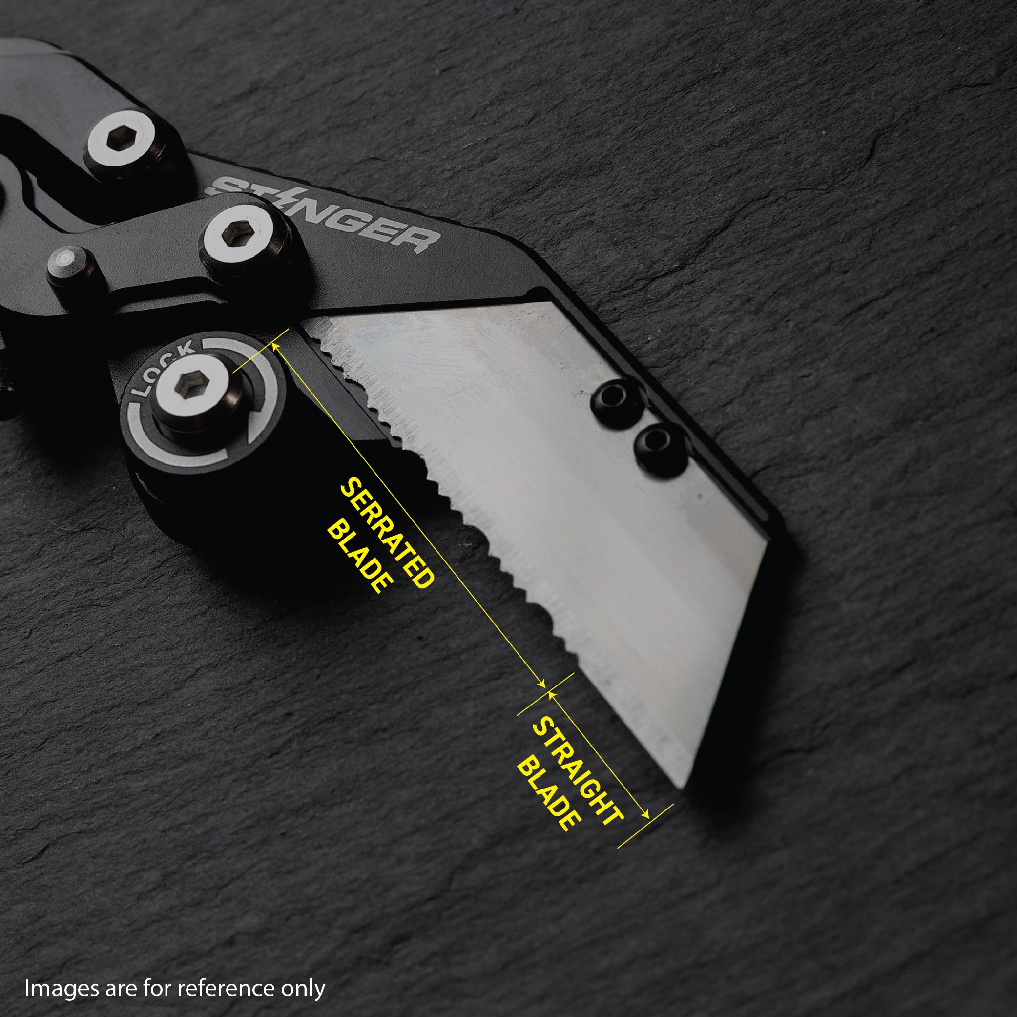 Stinger P01 Partially Serrated Utility Blade Replacement